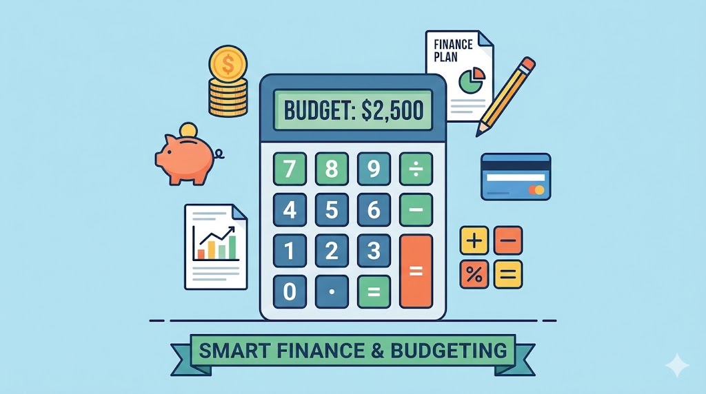 Financial calculator and energy cost analysis Energy Efficiency Symbol