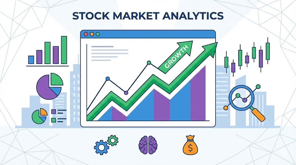 Stock market chart with EV and energy storage company logos Future Energy Trend