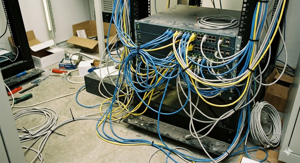 Global network and data security concept